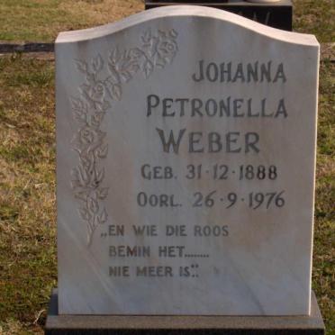 WEBER Johanna Petronella 1888-1976
