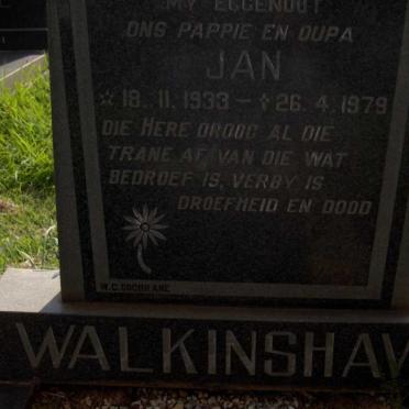 WALKINSHAW Jan 1933-1979