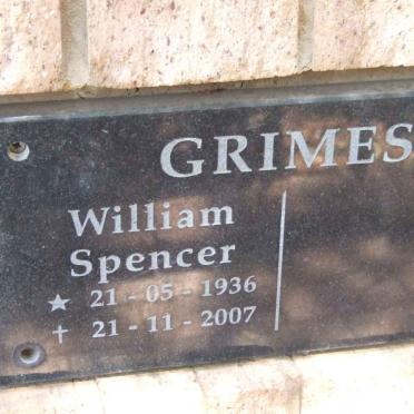 GRIMES William Spencer 1936-2007