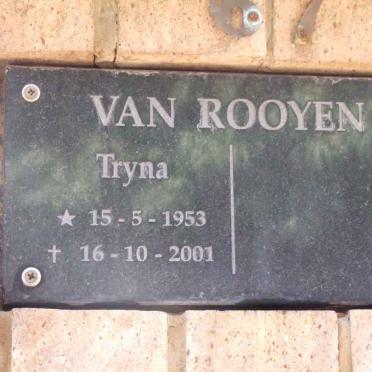 ROOYEN Tryna, van 1953-2001