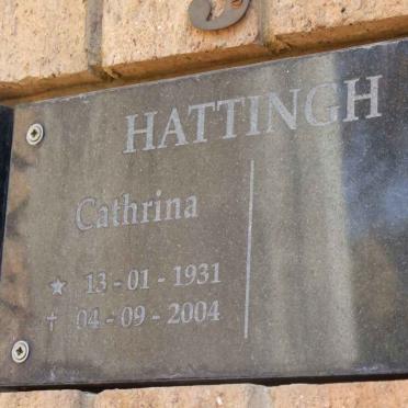 HATTINGH Cathrina 1931-2004