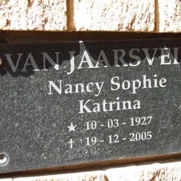 JAARSVELD Nancy Sophie Katrina, van 1927-2005