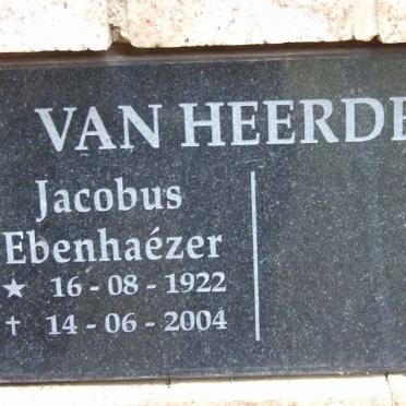 HEERDEN Jacobus Ebenhaezer, van 1922-2004