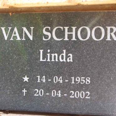 SCHOOR Linda, van 1958-2002