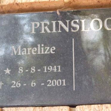 PRINSLOO Marelize 1941-2001