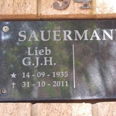 SAUERMANN G.J.H. 1935-2011