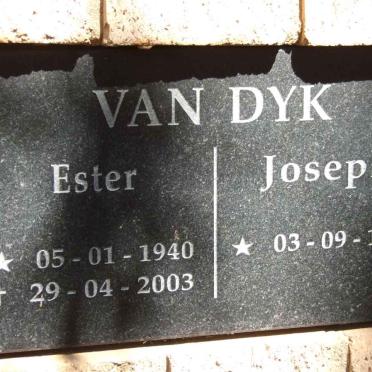 DYK Joseph, van 1935- &amp; Ester 1940-2003