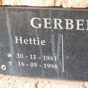 GERBER Hettie 1961-1998