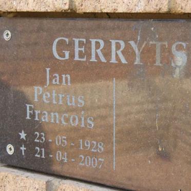 GERRYTS Jan Petrus Francois 1928-2007