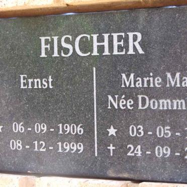 FISCHER Ernst 1906-1999 &amp; Marie May DOMMISSE 1911-2002