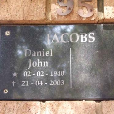 JACOBS Daniel John 1940-2003