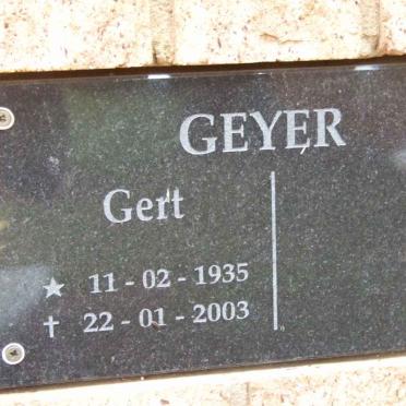 GEYER Gert 1935-2003