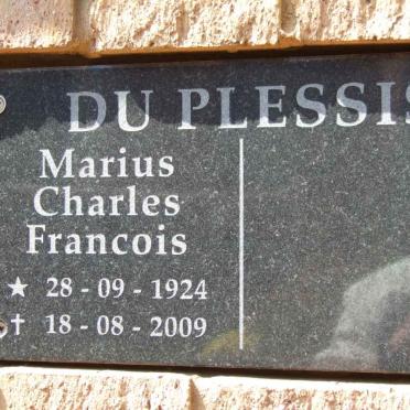 PLESSIS Marius Charles Francois 1924-2009