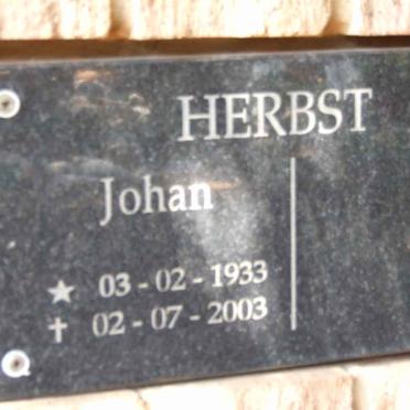 HERBST Johan 1933-2003