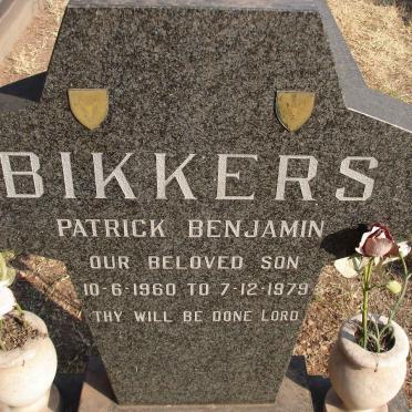 BIKKERS Patrick Benjamin 1960-1979