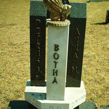 BOTHA Petrus J.F. 1927-1983 &amp; Anna M. 1928-