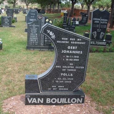 BOUILLON Gert Johannes, van  1921-1999 &amp; Polla 1929-2005