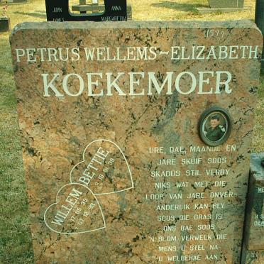 KOEKEMOER Petrus Wellems 1935-1993 &amp; Elizabeth 1939-