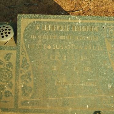KRUIS Hester Susanna 1927-196?