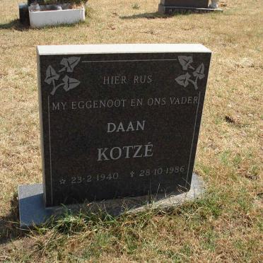 KOTZE Daan 1940-1986