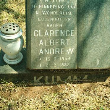 KUMM Clarence Albert Andrew 1944-1982