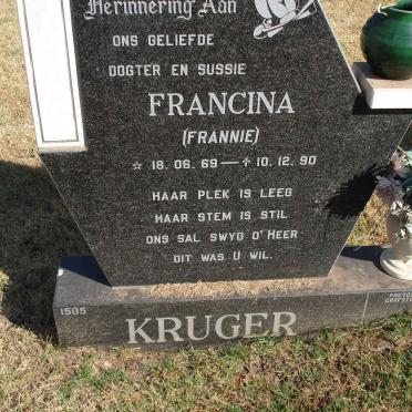 KRUGER Francina 1969-1990