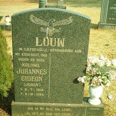 LOUW Johannes Gideon 1918-1995