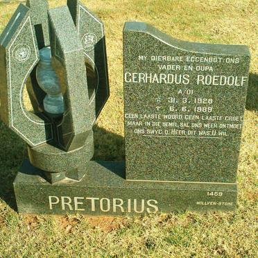 PRETORIUS Gerhardus Roedolf 1928-1989