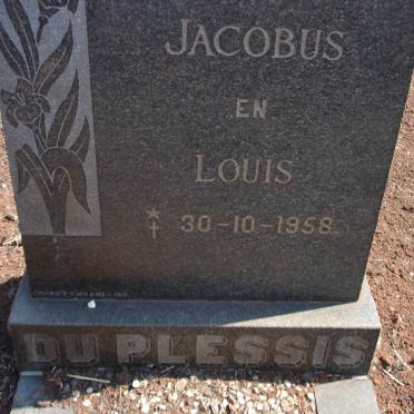 PLESSIS Jacobus, du 1958-1958 :: PLESSIS Louis, du 1958-1958
