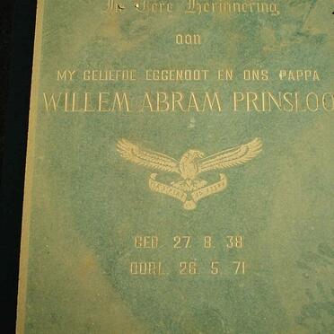PRINSLOO Willem Abram 1938-1971