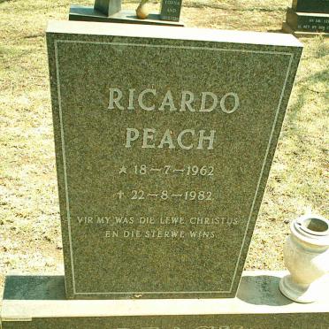PEACH Ricardo 1962-1982