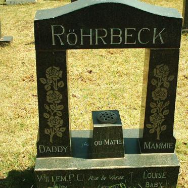 ROHRBECK Willem P.C. 1908-19?? &amp; Louise 1913-2002