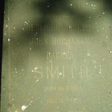 SMITH Desmond Joseph John Buchanan Hackey 1923-1978