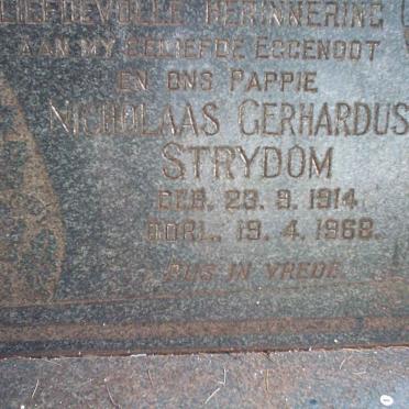 STRYDOM Nicolaas Gerhardus 1914-1968