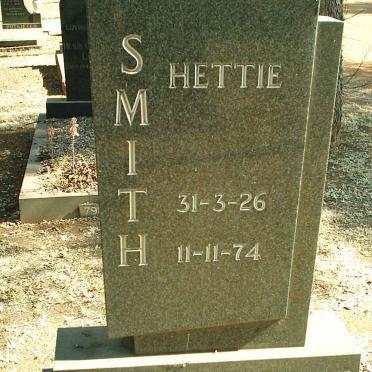 SMITH Hettie 1926-1974