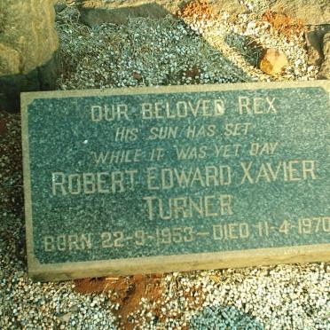TURNER Robert Edward Xavier 1953-1970