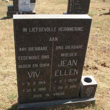 VIVIERS Viv 1914-1986 &amp; Jean Ellen 1928-1991