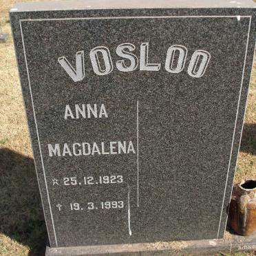 VOSLOO Anna Magdalena 1923-1993