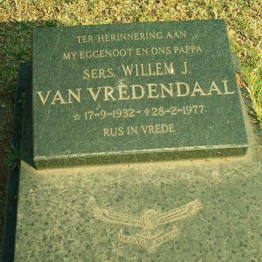VREDENDAAL Willem J., van 1932-1977