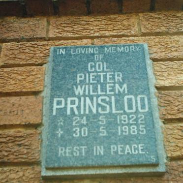 PRINSLOO Pieter Willem 1922-1985
