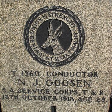 GOOSEN N.J. -1918