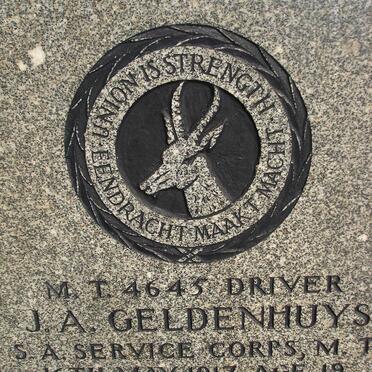 GELDENHUYS J.A. -1917