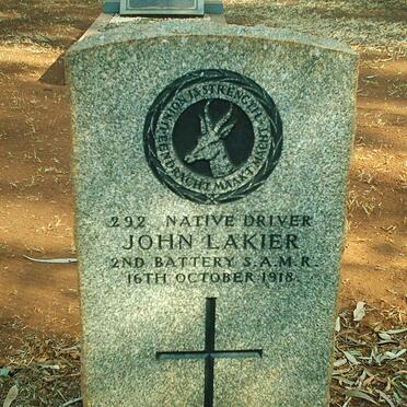 LAKIER John -1918