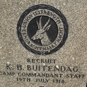 BUITENDAG K.H. -1918