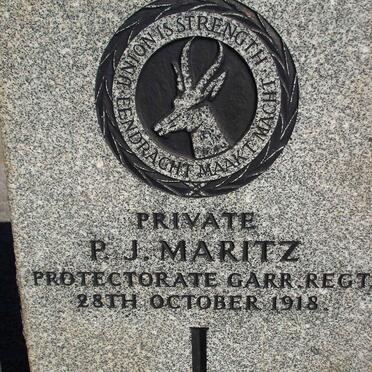MARITZ P.J. -1918
