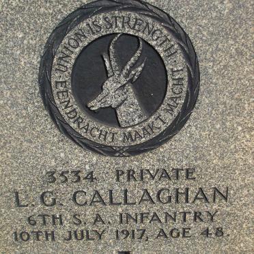 CALLAGHAN L.G. 1917