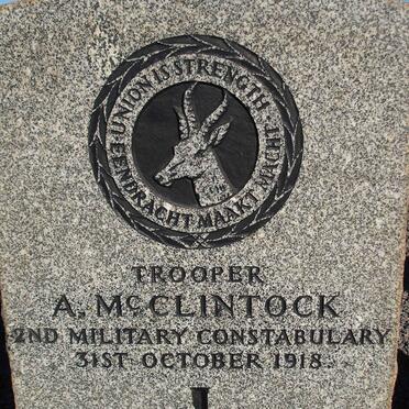 McCLINTOCK A.-1918