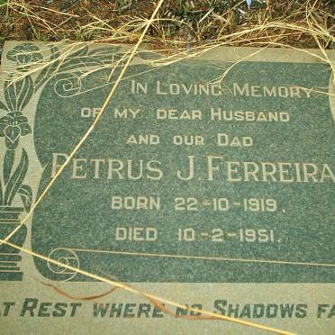 FERREIRA Petrus J. 1919-1951