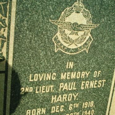 HARDY Paul Ernest 1918-1940