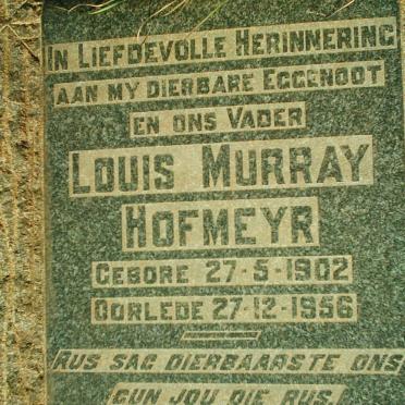 HOFMEYR Louis Murray 1902-1956